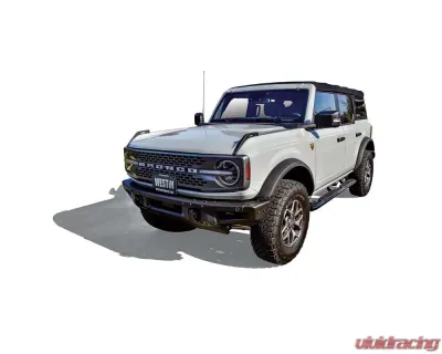 Westin Automotive Pro Traxx 4 Oval Nerf Step Bars Textured Black for Ford Bronco 2021-2023 - 21-24195
