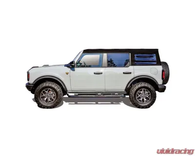 Westin Automotive Pro Traxx 4 Oval Nerf Step Bars Textured Black for Ford Bronco 2021-2023 - 21-24195