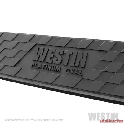 Westin Automotive Platinum 4 Oval Nerf Step Bars Black Steel for Jeep Gladiator 2020-2022 - 21-4165