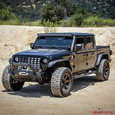 Westin Automotive Platinum 4 Oval Nerf Step Bars Black Steel for Jeep Gladiator 2020-2022 - 21-4165