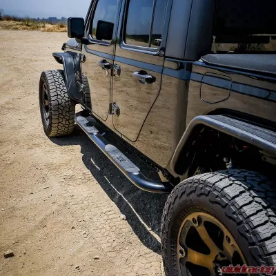 Westin Automotive Platinum 4 Oval Nerf Step Bars Black Steel for Jeep Gladiator 2020-2022 - 21-4165