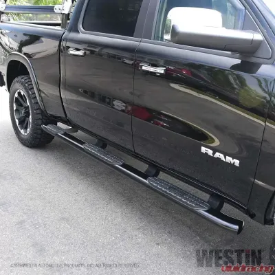 Westin Automotive PRO TRAXX 5 Oval Wheel to Wheel Nerf Step Bars Black for Ram 1500 2019-2022 - 21-534705