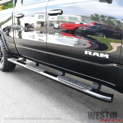 Westin Automotive PRO TRAXX 5 Oval Wheel to Wheel Nerf Step Bars Black for Ram 1500 2019-2022 - 21-534705