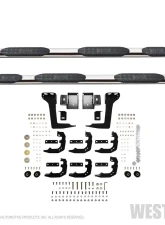 Westin Automotive PRO TRAXX 5 Oval Wheel to Wheel Nerf Step Bars for Ram 1500 2019-2022, Stainless Steel                                     - 21-534730 - Image 6