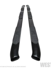 Westin Automotive PRO TRAXX 5 Oval Wheel to Wheel Nerf Step Bars, Black Steel                                     - 21-534755 - Image 2