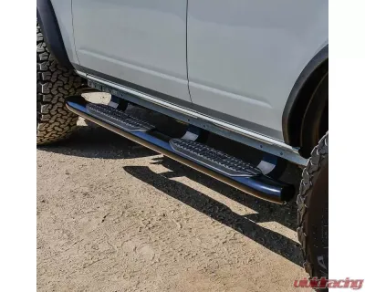 Westin Automotive PRO TRAXX 5 Oval Nerf Step Bars Textured Black for Ford Bronco 2021-2023 - 21-54195