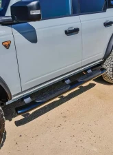 Westin Automotive PRO TRAXX 5 Oval Nerf Step Bars Textured Black for Ford Bronco 2021-2023                                     - 21-54195 - Image 9