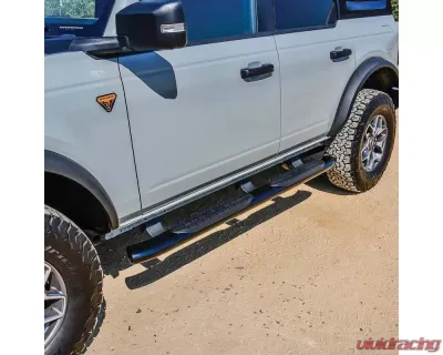 Westin Automotive PRO TRAXX 5 Oval Nerf Step Bars Textured Black for Ford Bronco 2021-2023 - 21-54195