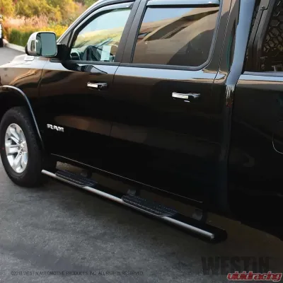 Westin Automotive PRO TRAXX 6 Oval Nerf Step Bars Black Steel for Ram 1500 2019-2022 - 21-64085