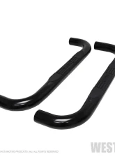 Westin Automotive E-Series 3 Round Nerf Step Bars, Black Steel, 2019-2022 Chevy Silverado, GMC Sierra                                     - 23-4115 - Image 2