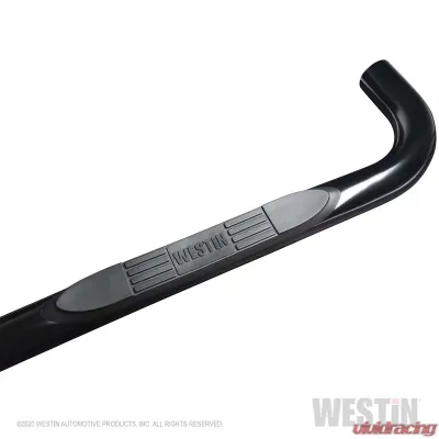 Westin Automotive E-Series 3 Round Nerf Step Bars, Black Steel, 2019-2022 Chevy Silverado, GMC Sierra - 23-4115