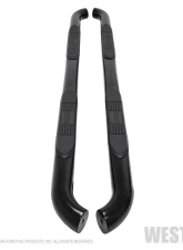 Westin Automotive E-Series 3 Round Nerf Step Bars for Ford Ranger 2019-2021, Black Steel                                     - 23-4155 - Image 2