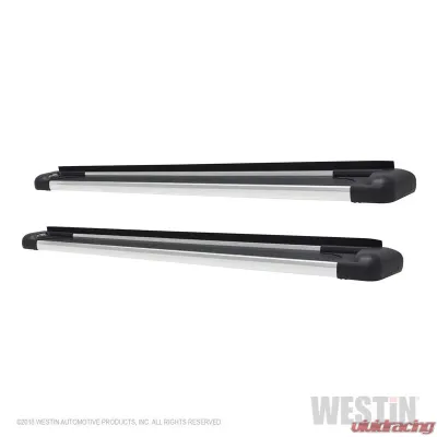 Westin Automotive SG6 LED Running Boards, 79 in. Polished Aluminum, Black/Chrome, Fits Multiple Models - 27-65730