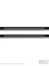 Westin Automotive SG6 LED Running Boards, 79 in. Polished Aluminum, Black/Chrome, Fits Multiple Models                                     - 27-65730 - Image 3