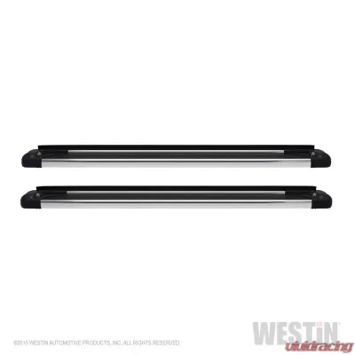 Westin Automotive SG6 LED Running Boards, 79 in. Polished Aluminum, Black/Chrome, Fits Multiple Models - 27-65730