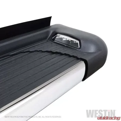 Westin Automotive SG6 LED Running Boards, 79 in. Polished Aluminum, Black/Chrome, Fits Multiple Models - 27-65730