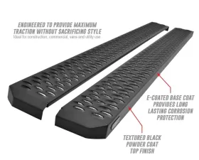 Westin Grate Steps Running Boards Textured Black Ford Bronco 4 Door 2021-2023