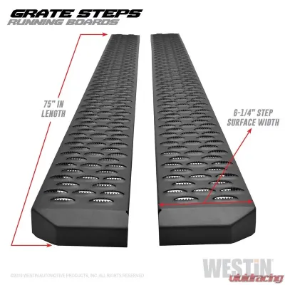 Westin Grate Steps Running Boards Textured Black Ford Bronco 4 Door 2021-2023 - 27-74725