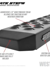 Westin Grate Steps Running Boards Textured Black Ford Bronco 4 Door 2021-2023                                     - 27-74725 - Image 3
