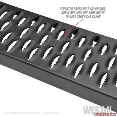Westin Grate Steps Running Boards Textured Black Ford Bronco 4 Door 2021-2023 - 27-74725