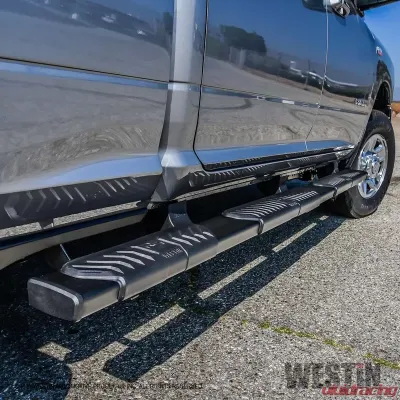 Westin Automotive R5 M-Series Wheel-to-Wheel Nerf Step Bars for Ram 2500/3500 2019-2022, Textured Black Steel - 28-534785