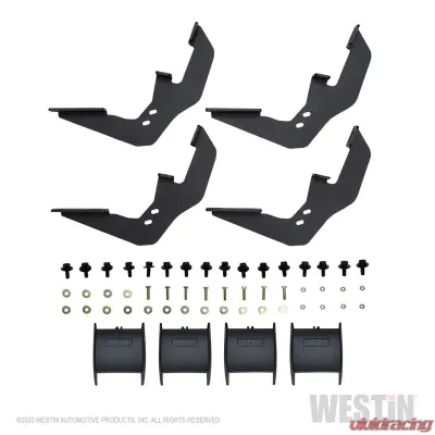 Westin Automotive R7 Nerf Step Bars Black Aluminum for Chevrolet Silverado 1500/2500/3500 - 28-71255
