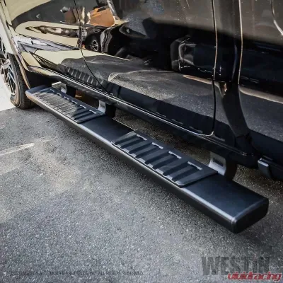 Westin Automotive R7 Nerf Step Bars Black Aluminum for Chevrolet Silverado 1500/2500/3500 2019-2022 - 28-71265