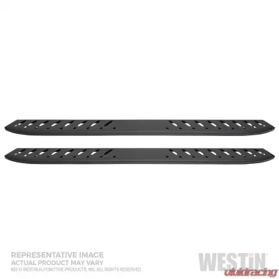 Westin Automotive Thrasher Running Boards for Chevrolet Silverado & GMC Sierra, Textured Black Steel - 28-81265