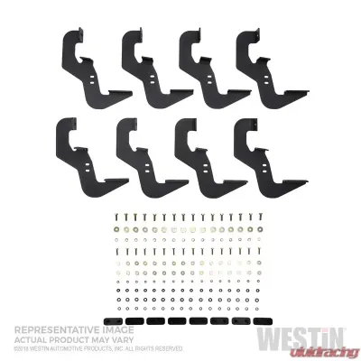 Westin Automotive Thrasher Running Boards for Chevrolet Silverado & GMC Sierra, Textured Black Steel - 28-81265