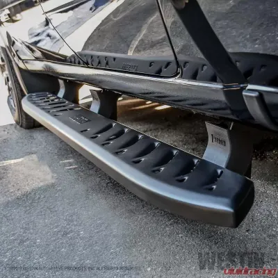 Westin Automotive Thrasher Running Boards for Chevrolet Silverado & GMC Sierra, Textured Black Steel - 28-81265