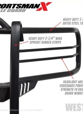 Westin Sportsman X Grille Guard Ford                                     - 40-33835 - Image 7