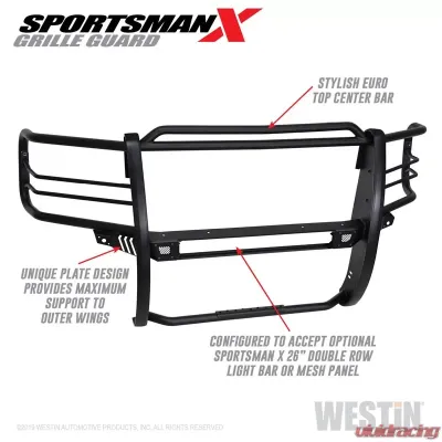 Westin Sportsman X Grille Guard Chevrolet Silverado 1500 2016-2018 - 40-33875