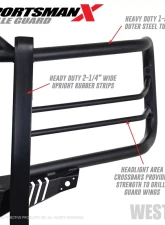 Westin Sportsman X Grille Guard Chevrolet Silverado 1500 2016-2018                                     - 40-33875 - Image 8