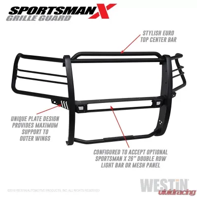 Westin Sportsman X Grille Guard Chevrolet Silverado 1500 2019-2020 - 40-33955
