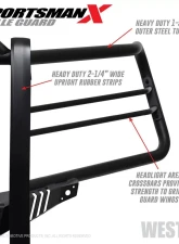 Westin Sportsman X Grille Guard Chevrolet Silverado 1500 2019-2020                                     - 40-33955 - Image 11