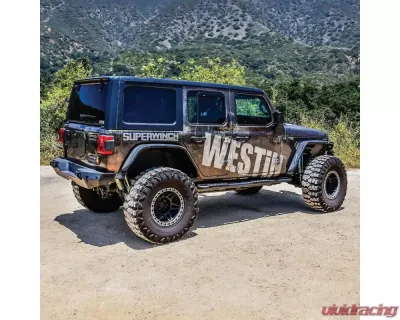 Westin Automotive XTX Rock Sliders for Jeep Wrangler 2018-2023, Textured Black Steel - 42-14065