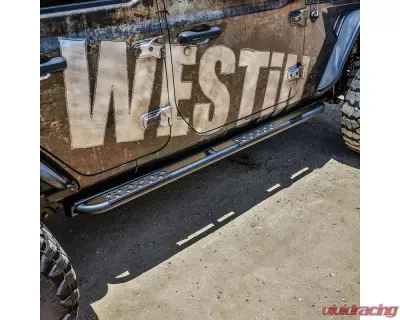 Westin Automotive XTX Rock Sliders for Jeep Wrangler 2018-2023, Textured Black Steel - 42-14065