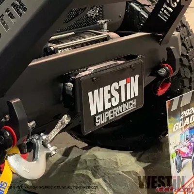 Westin Winch Mount License Plate Relocator - 46-20065