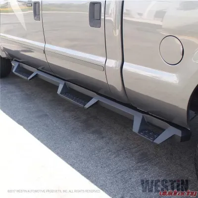 Westin Automotive HDX Drop Wheel to Wheel Nerf Step Bars for Ford F-250/F-350 1999-2016, Black Steel - 56-534015