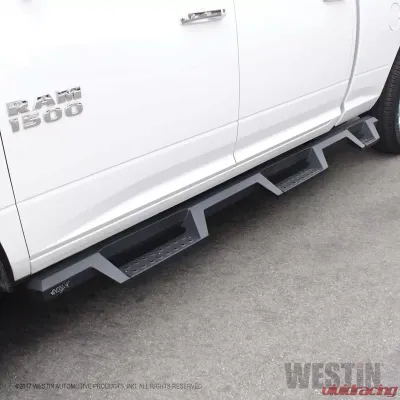 Westin Automotive HDX Drop Wheel to Wheel Nerf Step Bars Black Steel for Ram 1500/2500/3500 - 56-534325