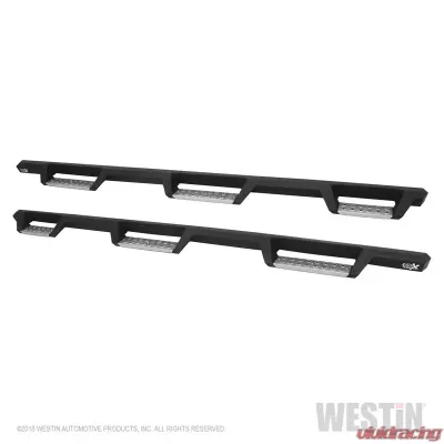 Westin Automotive HDX Stainless Drop Wheel To Wheel Nerf Step Bars for Chevy Silverado/GMC Sierra 2007-2018, Textured Black - 56-5345652