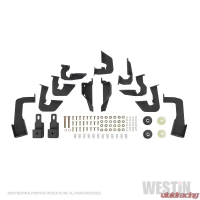 Westin Automotive HDX Stainless Drop Wheel To Wheel Nerf Step Bars for Chevy Silverado/GMC Sierra 2007-2018, Textured Black - 56-5345652