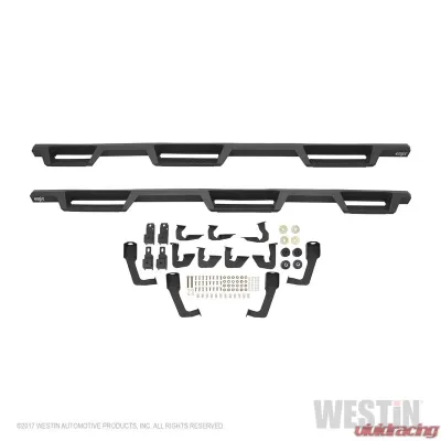 Westin Automotive HDX Drop Wheel to Wheel Nerf Step Bars, Black Steel, Fits 2007-2019 Chevy/GMC - 56-534575