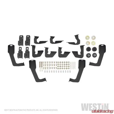 Westin Automotive HDX Drop Wheel to Wheel Nerf Step Bars, Black Steel, Fits 2007-2019 Chevy/GMC - 56-534575