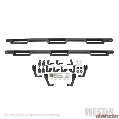 Westin Automotive HDX Drop Wheel to Wheel Nerf Step Bars, Black Steel, 2007-2019 Chevy/GMC - 56-534585