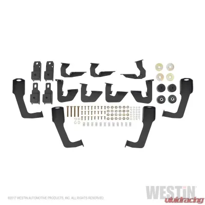 Westin Automotive HDX Drop Wheel to Wheel Nerf Step Bars, Black Steel, 2007-2019 Chevy/GMC - 56-534585