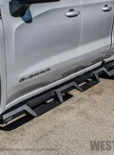 Westin Automotive HDX Drop Wheel to Wheel Nerf Step Bars, Black Steel, 2019-2022 Chevy Silverado/GMC Sierra                                     - 56-534715 - Image 2