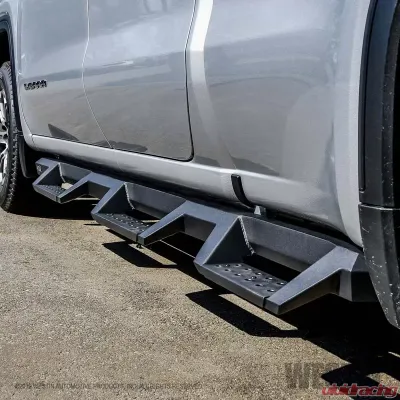 Westin Automotive HDX Drop Wheel to Wheel Nerf Step Bars, Black Steel, 2019-2022 Chevy Silverado/GMC Sierra - 56-534715