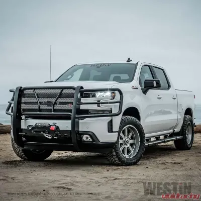Westin HDX Winch Mount Grille Guard Chevrolet Silverado 1500 2019-2020 - 57-93955