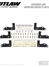 Westin Automotive Outlaw Nerf Step Bars for Jeep Gladiator 2020-2022, Textured Black Steel                                     - 58-54165 - Image 5